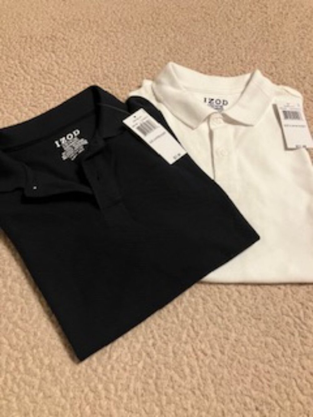 NEW Bundle of Two Izod Polo Shirts  Size L (14/16) Husky